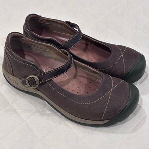 KEEN Presidio II MJ W8 Dark Earth Brown Mary Jane Hiking Shoes Sandal Casual
